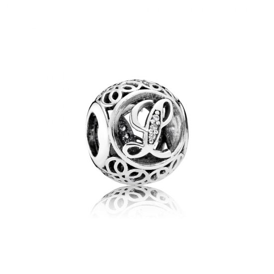 Charm PANDORA Alfabeto Vintage Letra L - 791856CZ  Clique na imagem para fechar