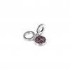 Charm Pendente Duplo Disco Brilhante Vermelho - 799186C03