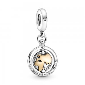 Charm Pendente Mundo Que Gira - 799303C01 Charm Pendente Mundo Que Gira - 799303C01