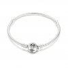Bracelete Em Trama Pandora Moments Com Fecho Infinito De Coracao - 599365C00