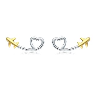Brincos Petit Voar para o amor estilo Pandora - SCE632 Brincos Petit Voar para o amor estilo Pandora - SCE632