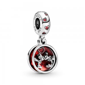Charm Pendente Mickey E Minnie Mouse Beijos - 799298C01 Charm Pendente Mickey E Minnie Mouse Beijos - 799298C01