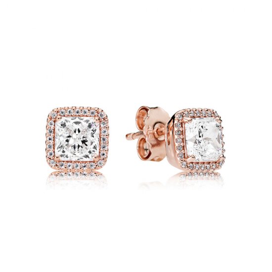 Brincos PANDORA Rose™ Beleza Eterna - 280591CZ  Clique na imagem para fechar