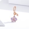 Charm Pendente Orquídea estilo Pandora Rose - BSC287