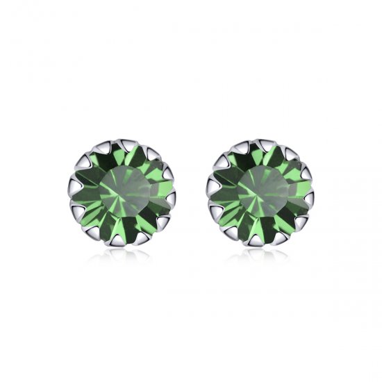 Brincos Petit Pedra de Nascimento maio estilo Pandora - SCE862-5  Clique na imagem para fechar