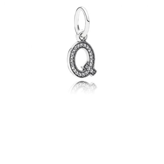 Pingente PANDORA de Prata Brilhante Letra Q - 791329CZ  Clique na imagem para fechar