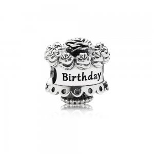 Charm PANDORA de Prata Feliz Aniversário - 791289 Charm PANDORA de Prata Feliz Aniversário - 791289