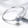Bracelete estilo Pandora Rígido Olho da guarda - SCB012