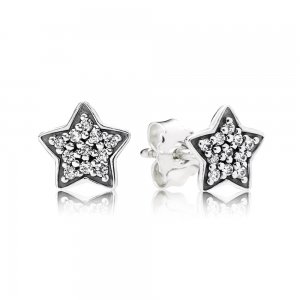 Star silver stud earring com Zircônia Cúbica - 290546CZ Star silver stud earring com Zircônia Cúbica - 290546CZ