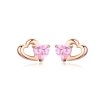 Brincos Petit Palpitação estilo Pandora Rose - SCE090-C Brincos Petit Palpitação estilo Pandora Rose - SCE090-C