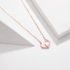 Colar Coração de Origami estilo Pandora Rose - SCN330