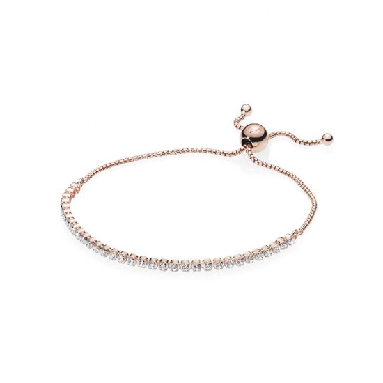 Bracelete PANDORA Rose™ Cordão Brilhante - 580524CZ  Clique na imagem para fechar