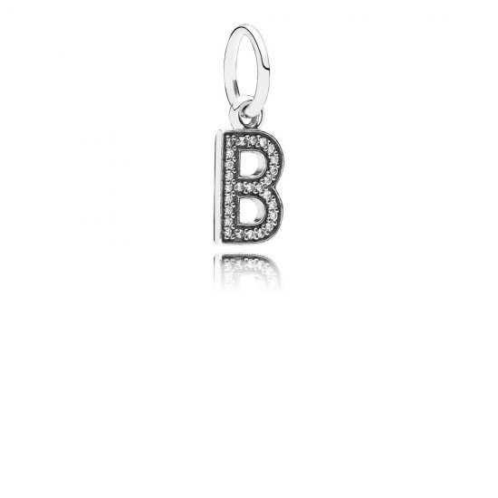 Pingente PANDORA de Prata Brilhante Letra B - 791314CZ  Clique na imagem para fechar