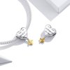 Charm Pendente Dois tons Com Deus tudo é possivel estilo Pandora - BSC309