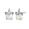 Brincos Petit Unicórnio fofo estilo Pandora - SCE737 Brincos Petit Unicórnio fofo estilo Pandora - SCE737