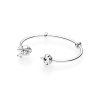 Bracelete PANDORA Rígido Aberto Do Mickey E Da Minnie