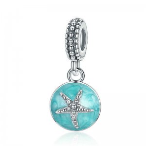 Charm Pendente Mar Azul estilo verão estilo Pandora - SCC136 Charm Pendente Mar Azul estilo verão estilo Pandora - SCC136