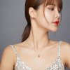 Conjunto de joias Dois tons Bolotas Brilhantes estilo Pandora - SET019