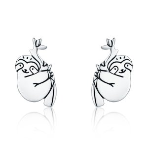 Brincos Petit Preguiça estilo Pandora - SCE327