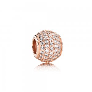 Charm berloques PANDORA Pavê Rosê - 781051CZ Charm berloques PANDORA Pavê Rosê - 781051CZ