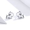 Brincos Petit Gato travesso estilo Pandora - SCE832