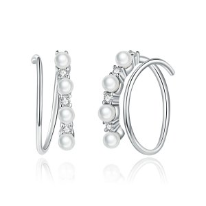 Brinco Argolas Geometria Simples estilo Pandora - SCE932 Brinco Argolas Geometria Simples estilo Pandora - SCE932