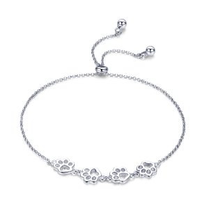 Pulseira Marcas de garras de animal de estimação fofas estilo Pandora - SCB096 Pulseira Marcas de garras de animal de estimação fofas estilo Pandora - SCB096