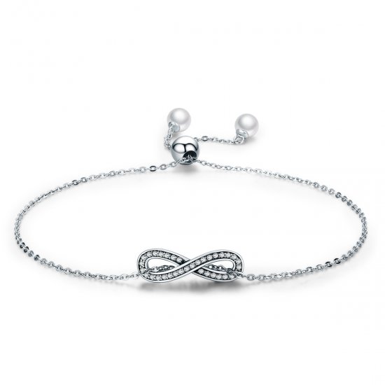 Pulseira Elegância sem fim estilo Pandora - SCB056  Clique na imagem para fechar