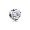 Charm berloques PANDORA Rodeado De Amor Branco