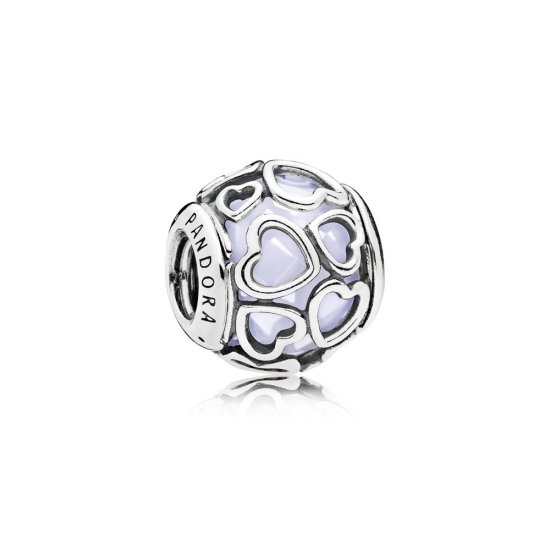 Charm berloques PANDORA Rodeado De Amor Branco  Clique na imagem para fechar
