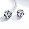 Charm Flores com orifícios, letra K estilo Pandora - SCC1444-K