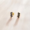 Brincos Petit Sólido estilo Pandora - SCE1051-BK
