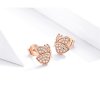 Brincos Petit Borboleta estilo Pandora Rose - SCE776