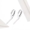 Brinco Argolas Geometria estilo Pandora - BSE162