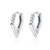 Brinco Argolas Geometria estilo Pandora - BSE162 Brinco Argolas Geometria estilo Pandora - BSE162