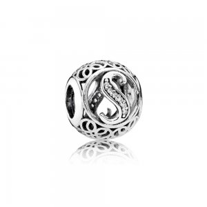 Charm PANDORA Alfabeto Vintage Letra S - 791863CZ Charm PANDORA Alfabeto Vintage Letra S - 791863CZ
