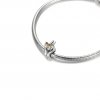 Conta Cisnes & Coração, Prata e Ouro 14k Pandora - 799315C00