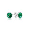 Brinco PANDORA Gota de Cristal Verde Maio - 290738NRG