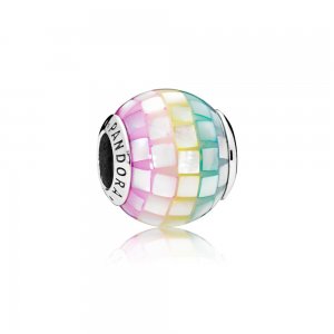 Charm berloques PANDORA Mosaico Arco-íris - 797183MPR