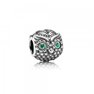 Charm PANDORA de Prata Coruja Wise - 791211CZN Charm PANDORA de Prata Coruja Wise - 791211CZN