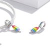 Charm Pendente Sorvete arco-íris estilo Pandora - BSC351