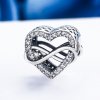 Charm Formato de coração estilo Pandora - SCC432