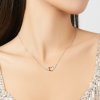 Colar Dois tons Asa do Coração estilo Pandora - BSN162