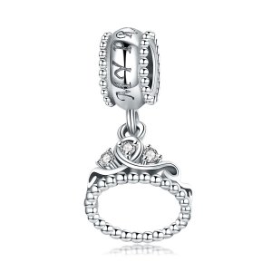 Charm Pendente Coroa de princesa estilo Pandora - SCC739 Charm Pendente Coroa de princesa estilo Pandora - SCC739