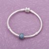 Charm PANDORA de Prata Pavê Verde Água - 791051MCZ