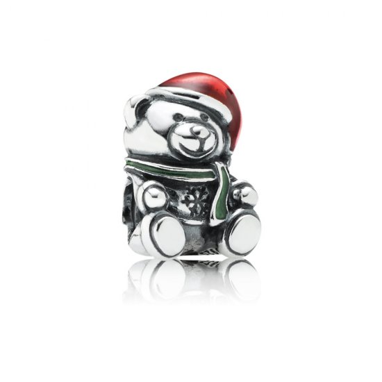 Charm berloques PANDORA Ursinho de Natal - 791391ENMX  Clique na imagem para fechar