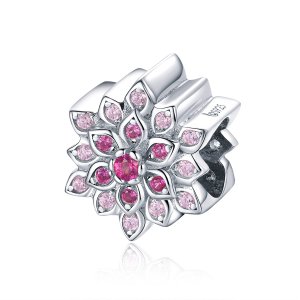 Charm Lótus vermelho life Pandora - BSC038