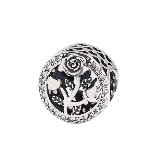 Charm Flor de Rosa Pandora - P-D-2630  Clique na imagem para fechar