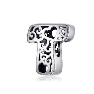 Charm Letra mágica T estilo Pandora - SCC1229-T Charm Letra mágica T estilo Pandora - SCC1229-T