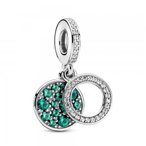 Charm Pendente Disco Brilhante Verde - 799186C02 Charm Pendente Disco Brilhante Verde - 799186C02